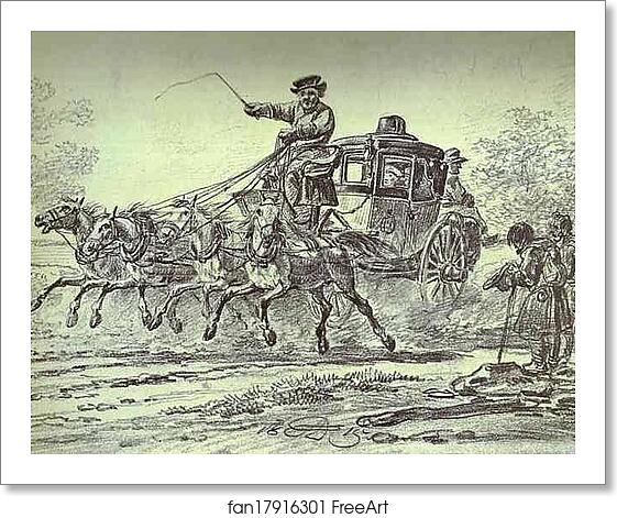 Free art print of Peasants by the Carriage by Alexander Orlowski Free art print of Peasants by the Carriage by Alexander Orlowski