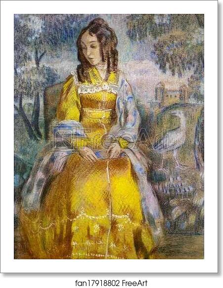 Free art print of Lady Seated, with a Tapestry in the Background by Victor Borisov-Musatov Free art print of Lady Seated, with a Tapestry in the Background by Victor Borisov-Musatov