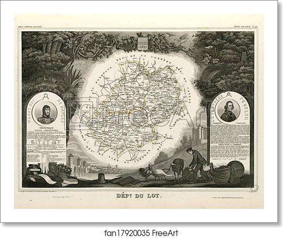 Free art print of Dépt. du Lot (région sud-ouest) by Victor Jules Levasseur Free art print of Dépt. du Lot (région sud-ouest) by Victor Jules Levasseur