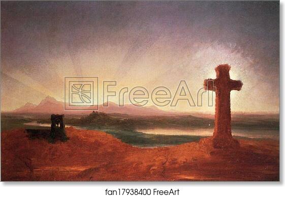 Free art print of Unfinished Landscape (The Cross at Sunset) by Thomas Cole