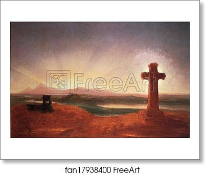 Free art print of Unfinished Landscape (The Cross at Sunset) by Thomas Cole