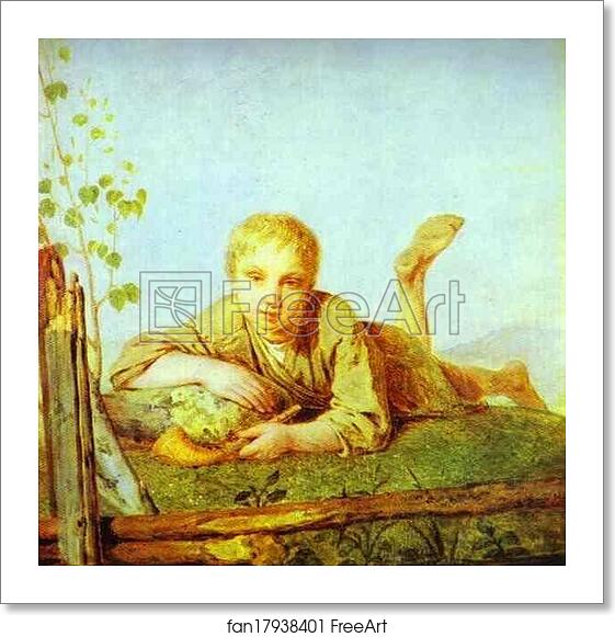 Free art print of A Herd-Boy with a Pipe by Alexey Venetsianov Free art print of A Herd-Boy with a Pipe by Alexey Venetsianov