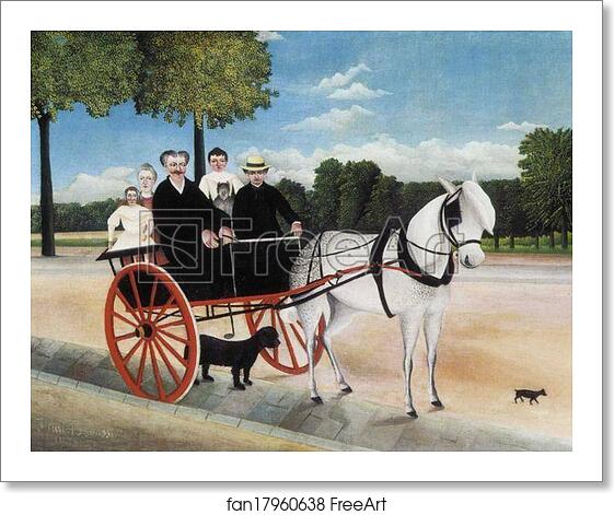 Free art print of Old Juniere's Cart by Henri Rousseau Free art print of Old Juniere's Cart by Henri Rousseau