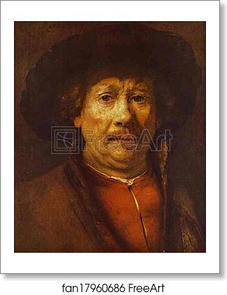 Free art print of Self-Portrait by Rembrandt Harmenszoon Van Rijn
