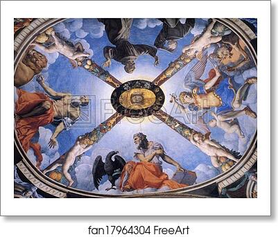 Free art print of Vault of the Chapel of Eleonora of Toledo by Agnolo Bronzino