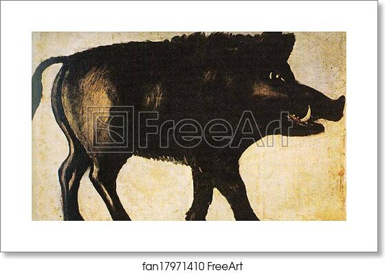 Free art print of Boar by Niko Pirosmani Free art print of Boar by Niko Pirosmani