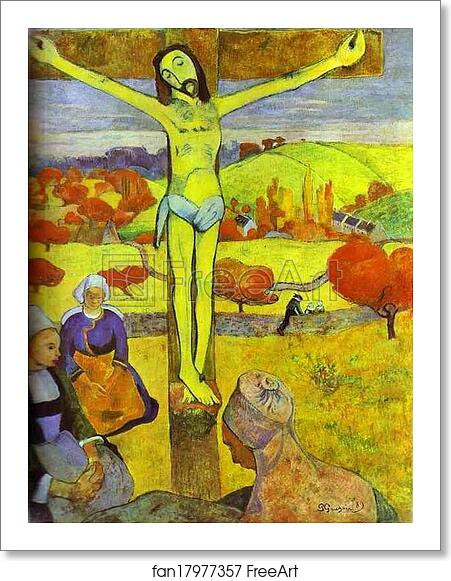 Free art print of The Yellow Christ by Paul Gauguin