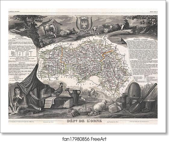 Free art print of Dept. de l'Orne. by Victor Jules Levasseur Free art print of Dept. de l'Orne. by Victor Jules Levasseur