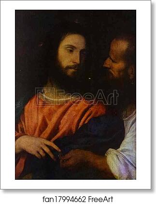 Free art print of The Tribute Money by Titian