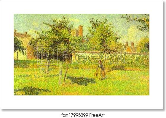 Free art print of Woman in an Orchard. Spring Sunshine in a Field, Eragny by Camille Pissarro Free art print of Woman in an Orchard. Spring Sunshine in a Field, Eragny by Camille Pissarro