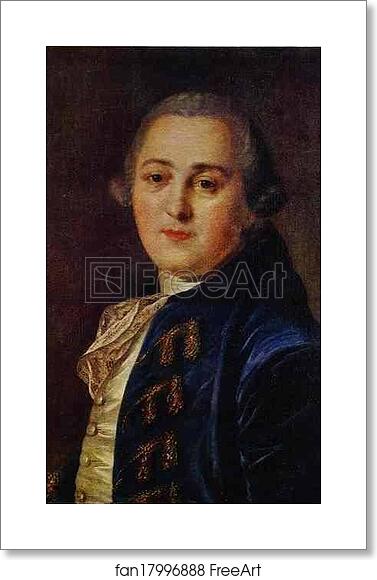 Free art print of Portrait of N. A. Demidov by Fedor Rokotov