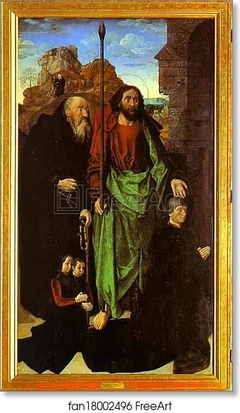 Free art print of Tommaso Portinari with his sons and SS. Thomas and ...