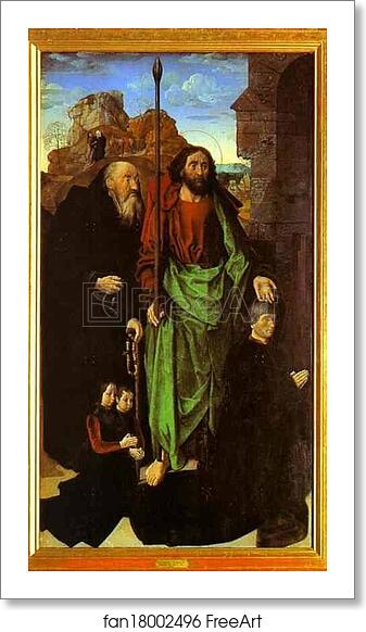 Free art print of Tommaso Portinari with his sons and SS. Thomas and Anthony Abbot. The left panel of the Portinari Altar by Hugo Van Der Goes Free art print of Tommaso Portinari with his sons and SS. Thomas and Anthony Abbot. The left panel of the Portinari Altar by Hugo Van Der Goes
