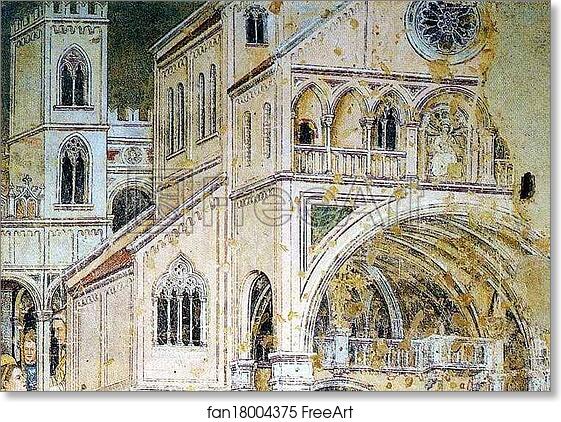 Free art print of The Burial of St Lucy. Detail by Altichiero Da Zevio