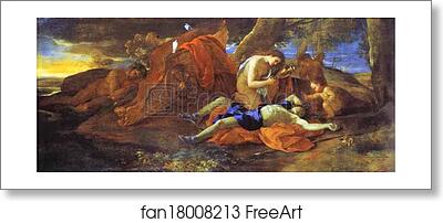 Free art print of Venus Lamenting over Adonis by Nicolas Poussin