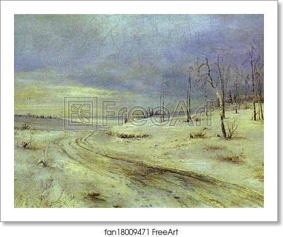 Free art print of A Winter Road by Alexey Savrasov