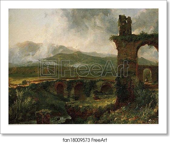 Free art print of A View near Tivoli (Morning) by Thomas Cole Free art print of A View near Tivoli (Morning) by Thomas Cole