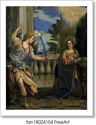 Free art print of Annunciation. Detail by Paolo Veronese Free art print of Annunciation. Detail by Paolo Veronese