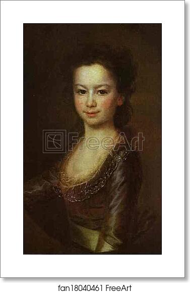Free art print of Portrait of Countess Maria Vorontsova as a Child by Dmitry Levitzky