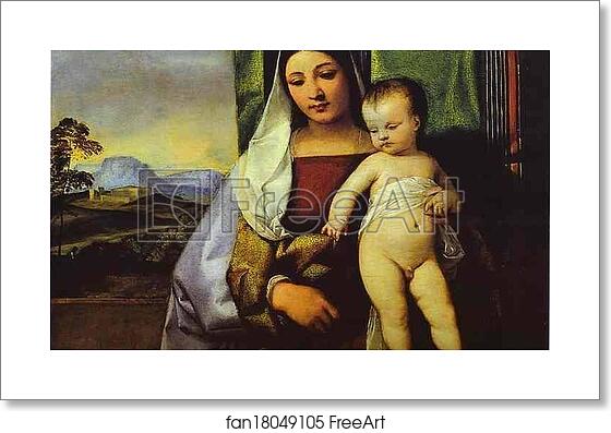 Free art print of Gypsy Madonna by Titian