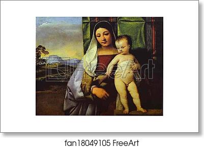 Free art print of Gypsy Madonna by Titian