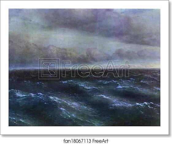 Free art print of The Black Sea by Ivan Aivazovsky