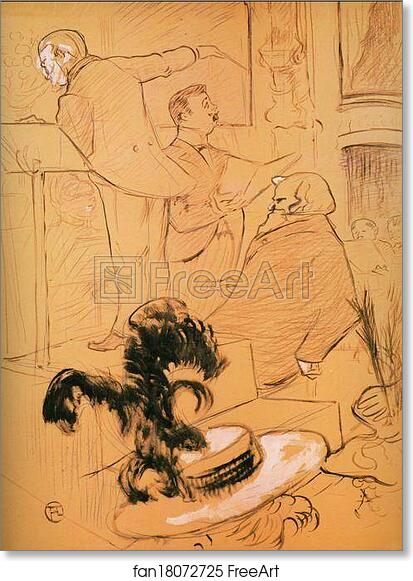 Free art print of Les Grands Concerts d'Opera: Ambroise Thomas at a Rehearsal of "Françoise de Remini" by Henri De Toulouse-Lautrec