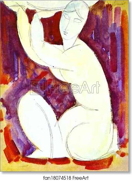 Free art print of Caryatid by Amedeo Modigliani