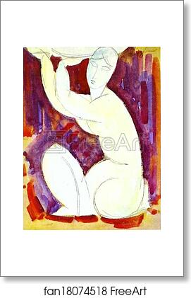 Free art print of Caryatid by Amedeo Modigliani