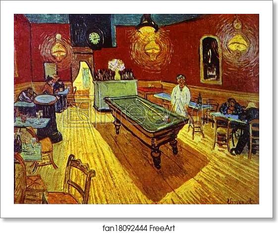 Free art print of The All-Knight Café at Arles by Vincent Van Gogh Free art print of The All-Knight Café at Arles by Vincent Van Gogh