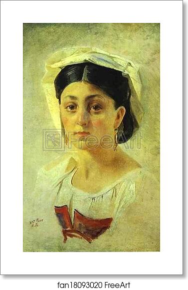 Free art print of Young Italian Woman in a Folk Costume. Study by Nikolay Gay Free art print of Young Italian Woman in a Folk Costume. Study by Nikolay Gay