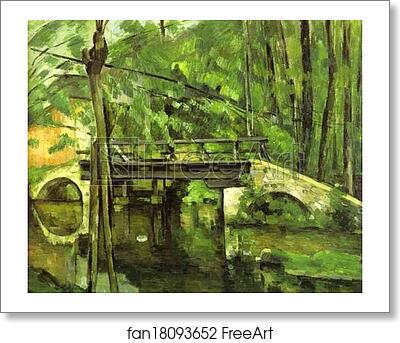 Free art print of The Bridge of Maincy near Melun by Paul Cézanne