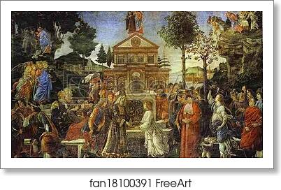 Free art print of The Temptation of Christ by Alessandro Botticelli