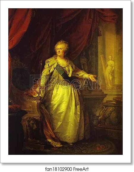 Free art print of Portrait of Catherine II the Great by Johann Baptist Lampi The Elder