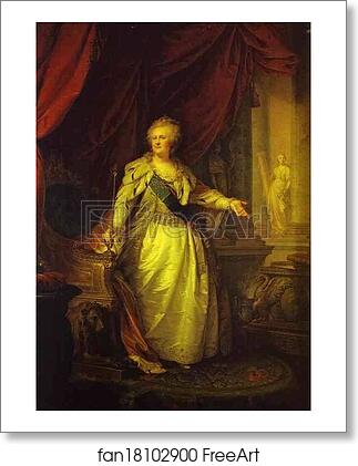 Free art print of Portrait of Catherine II the Great by Johann Baptist Lampi The Elder