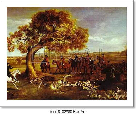 Free art print of The Grosvenor Hunt by George Stubbs Free art print of The Grosvenor Hunt by George Stubbs