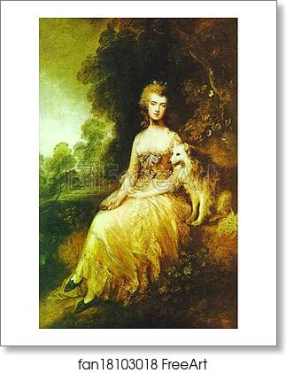 Free art print of Mrs. "Perdita" Robinson by Thomas Gainsborough