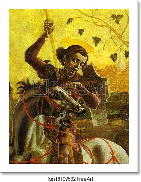 Free art print of St. George and the Dragon. Detail by Cosmè Tura (A.K.A. Cosimo Tura) Free art print of St. George and the Dragon. Detail by Cosmè Tura (A.K.A. Cosimo Tura)