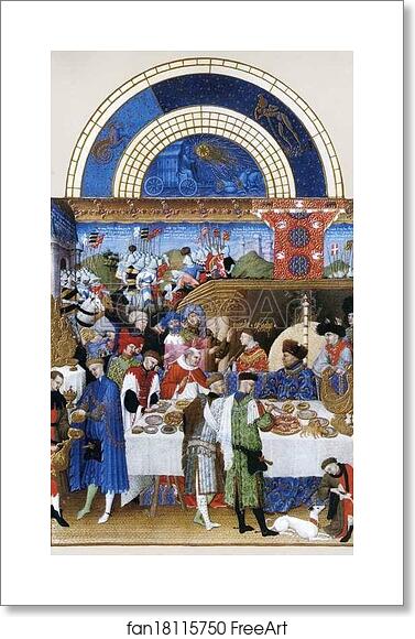 Free art print of Les tr�s riches heures du Duc de Berry. January. A New Year's Day Feast including Jean de Berry by Limbourg Brothers Free art print of Les tr�s riches heures du Duc de Berry. January. A New Year's Day Feast including Jean de Berry by Limbourg Brothers