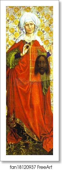 Free art print of St. Veronica by Robert Campin (Master Of Flemalle)