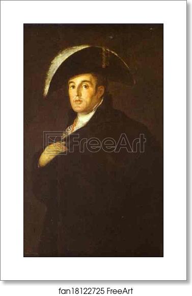 Free art print of The Duke of Wellington by Francisco De Goya Y Lucientes