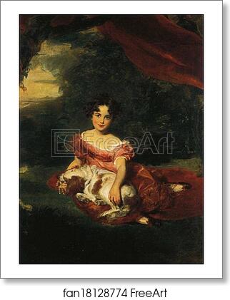 Free art print of Julia Beatrice, Daughter of Mr and Mrs Robert Peel by Sir Thomas Lawrence