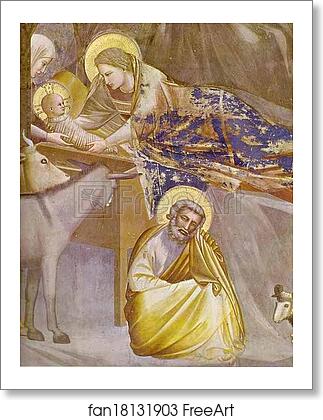 Free art print of The Nativity by Giotto