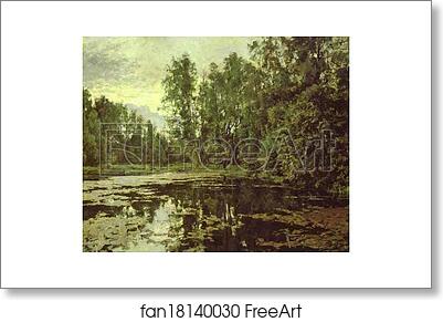 Free art print of The Overgrown Pond. Domotcanovo by Valentin Serov