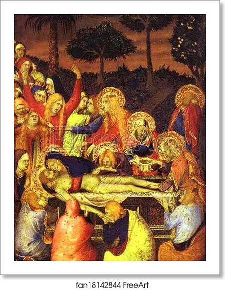 Free art print of The Entombment by Simone Martini Free art print of The Entombment by Simone Martini
