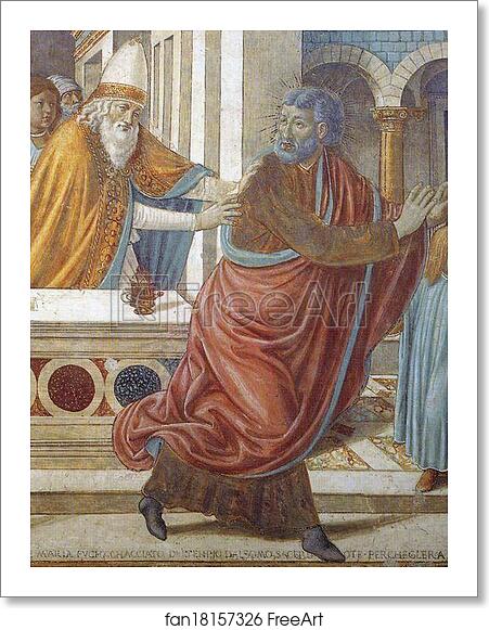 Free art print of Tabernacle of the Visitation: Expulsion of Joachim from the Temple. Detail by Benozzo Gozzoli Free art print of Tabernacle of the Visitation: Expulsion of Joachim from the Temple. Detail by Benozzo Gozzoli