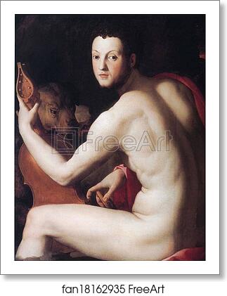 Free art print of Portrait of Cosimo I as Orpheus by Agnolo Bronzino