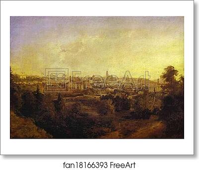 Free art print of View of a Town (Grodno?) by Maxim Vorobiev