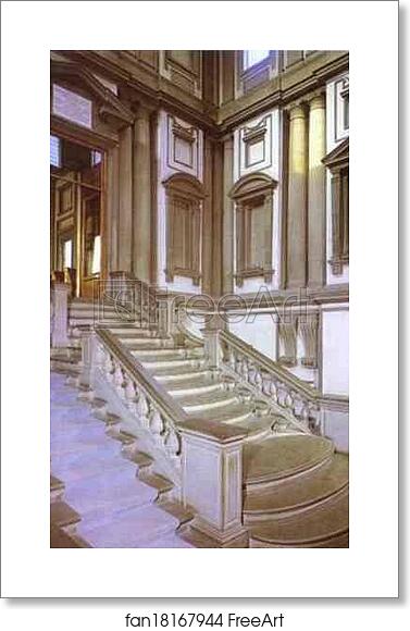 Free art print of Vestibule of the Laurentian Library by Michelangelo Free art print of Vestibule of the Laurentian Library by Michelangelo