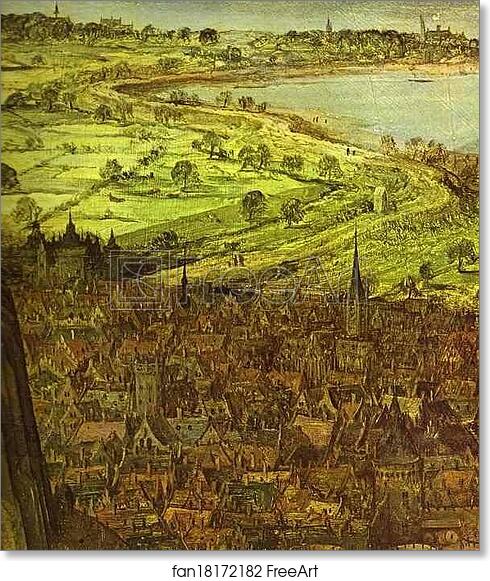 Free art print of The Tower of Babel. Detail by Pieter Bruegel The Elder